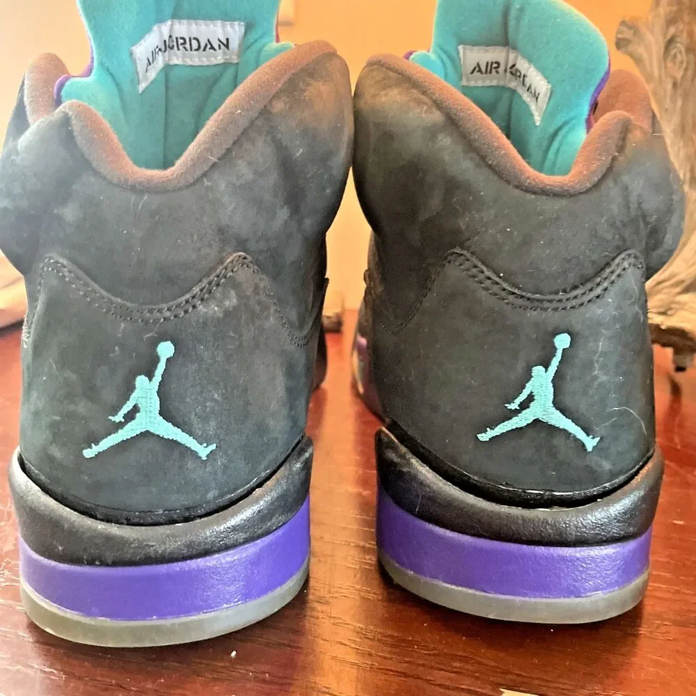 Air Jordan 5 Retro Black Grape Vintage Men’s  Sz. 11